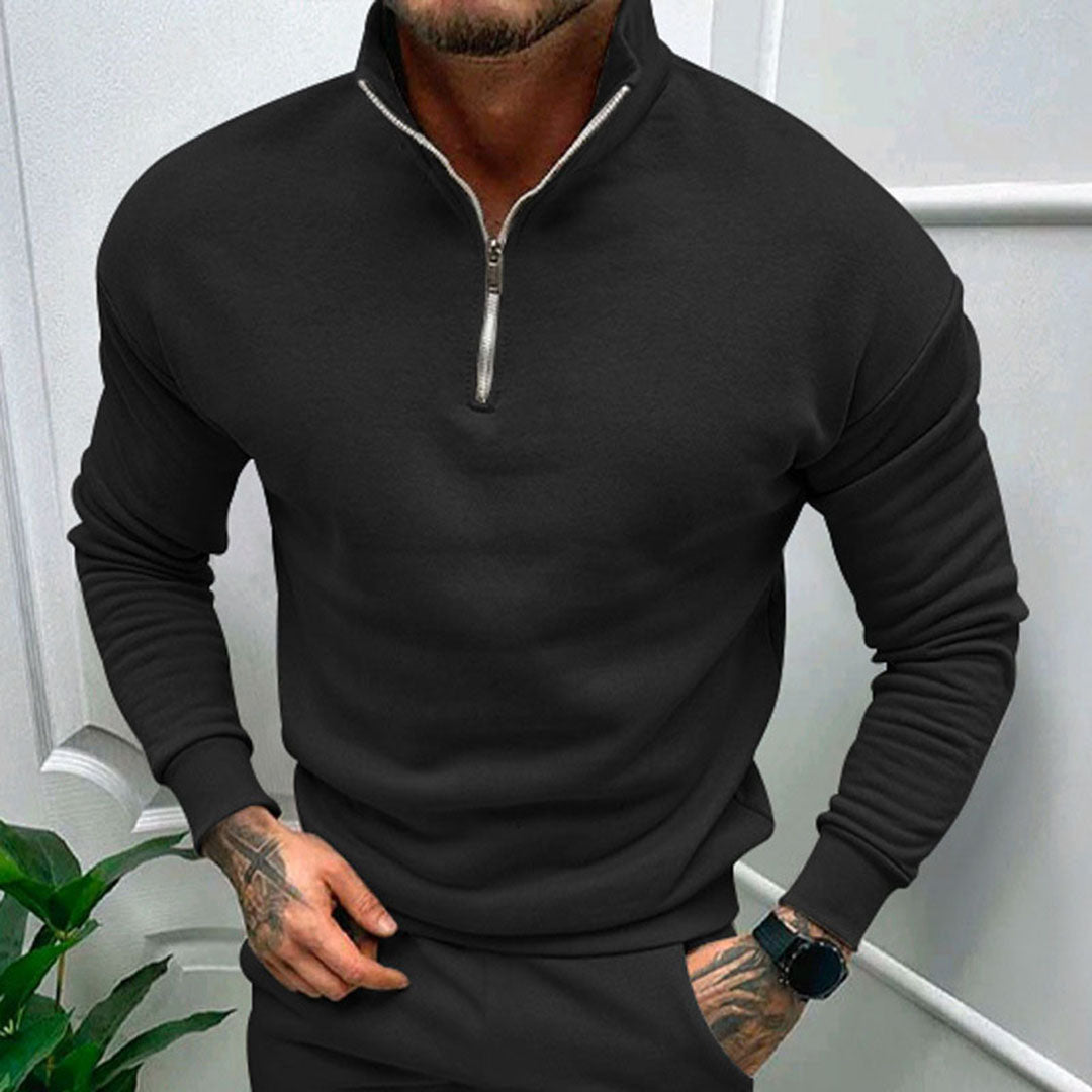 Men's Sweater with Half Zipper – Matteo