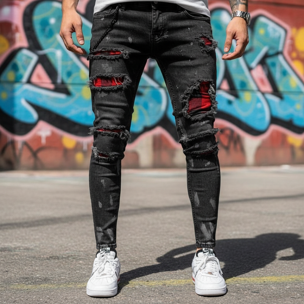 Ripped Slim Fit Jeans - William