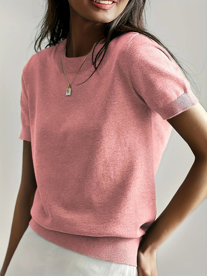 Jersey de primavera de manga corta para mujer – Mila