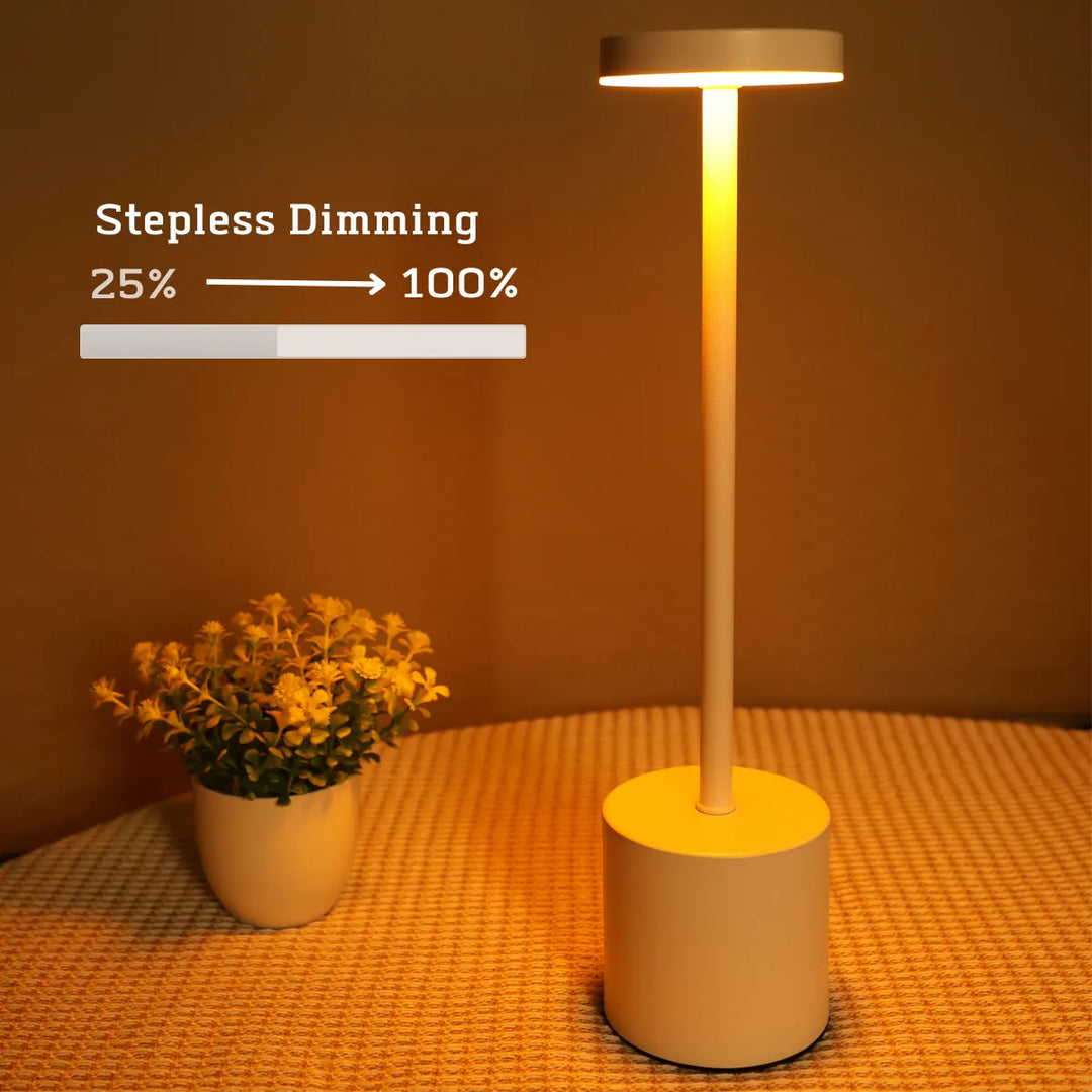 Wireless Metal LED Desk Lamp - LumiMetal