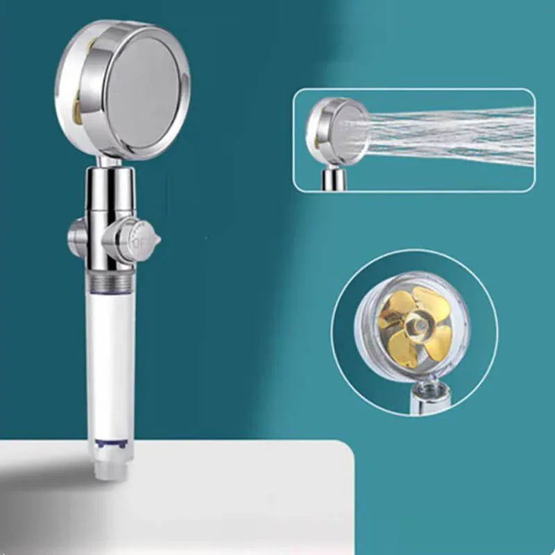 Cabezal de ducha ahorrador de agua con rotación de 360° - AquaTurbo
