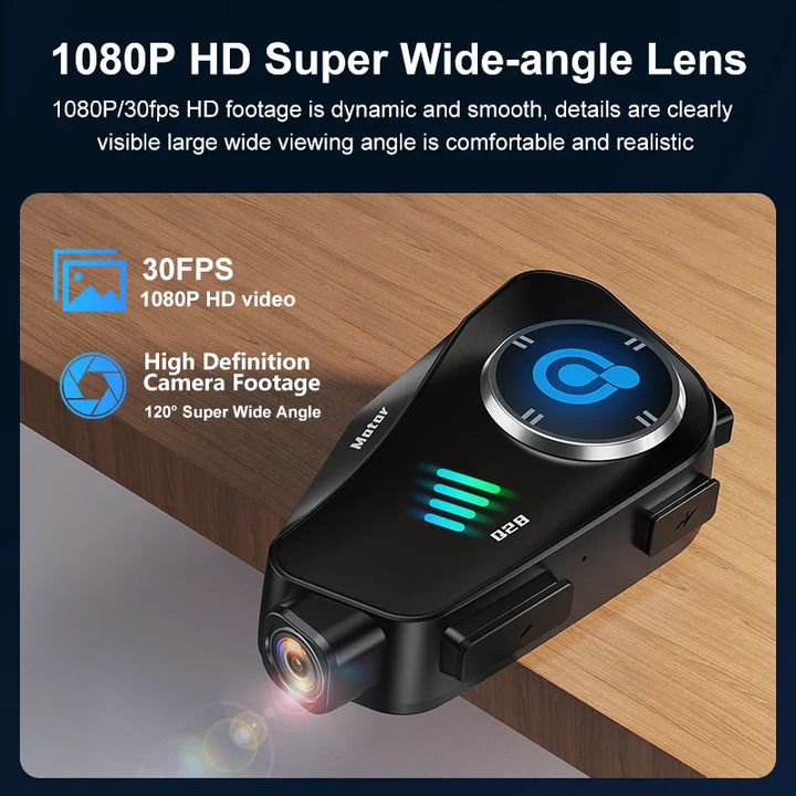 Cámara para casco de motocicleta Bluetooth 1080P HD impermeable – ApexRide