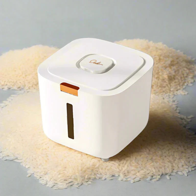 Rice storage box 5–10 kg airtight, moisture- and insect-proof with measuring cup – GrainSafe