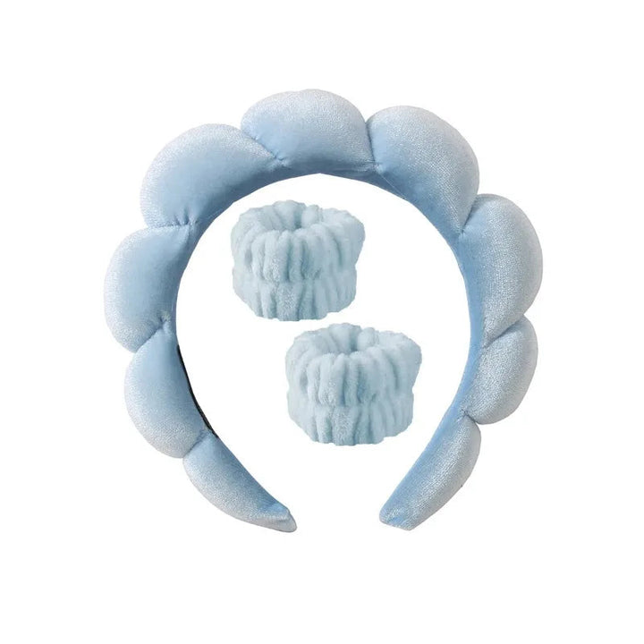 Plüsch Spa Kopfband & Handgelenkband Set - Fluffiea
