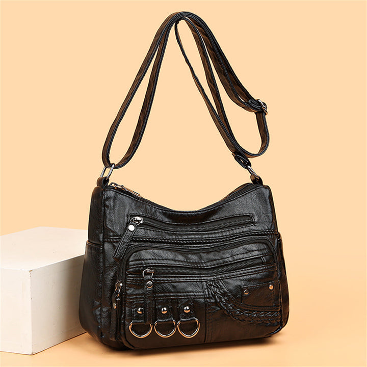 Vintage leather women's handbag – Isabella