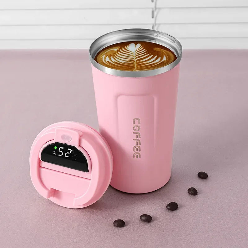 Stainless Steel Thermos Mug with Intelligent Temperature Display – TempMate