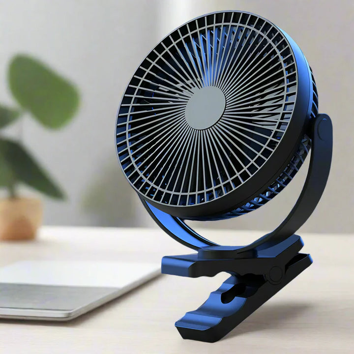Ventilador portátil USB con batería de 10000mAh y clip – Zephyr