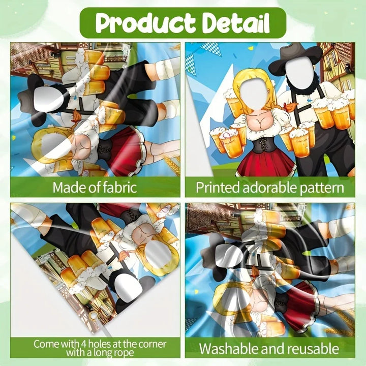 Photo backdrop in Oktoberfest design – Gaudi backdrop Oktoberfest 2026