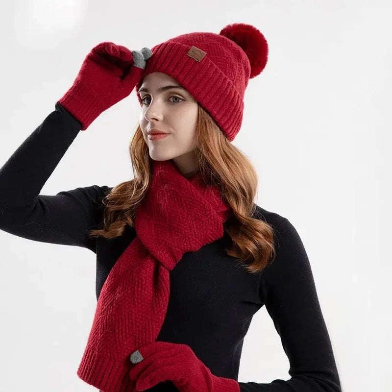 Trendy dame vinter lue sett - Lara