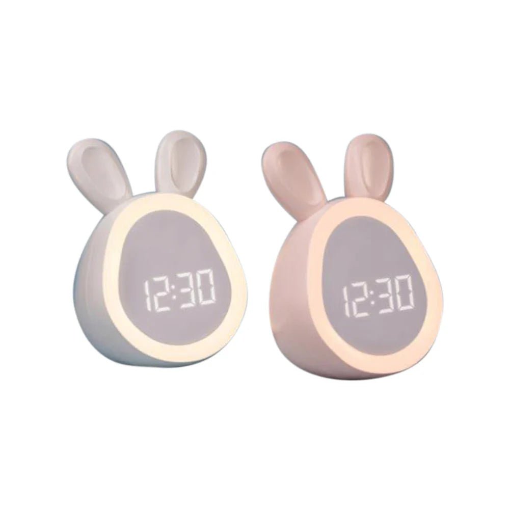 Kinderwecker in Kaninchenform mit LED Nachtlicht - BunniGlow