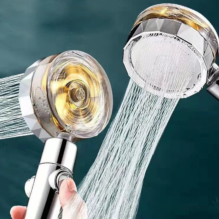 Cabezal de ducha ahorrador de agua con rotación de 360° - AquaTurbo