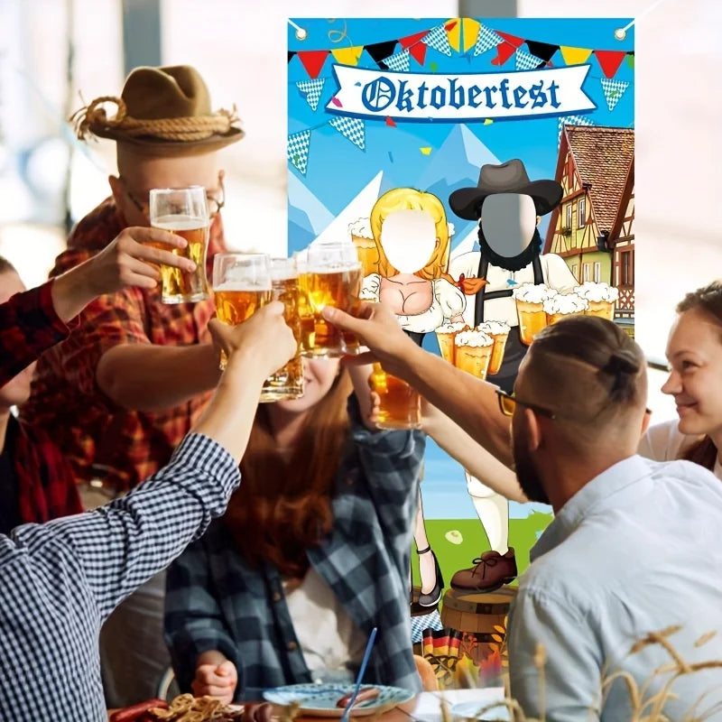 Photo backdrop in Oktoberfest design – Gaudi backdrop Oktoberfest 2026
