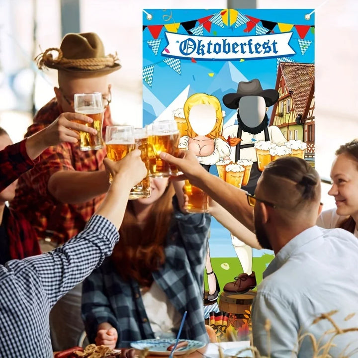 Photo backdrop in Oktoberfest design – Gaudi backdrop Oktoberfest 2026