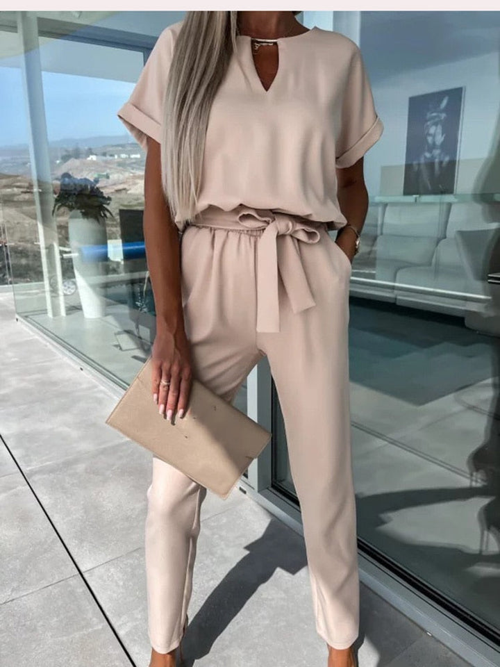 Overall with short sleeves and belt - Eliana