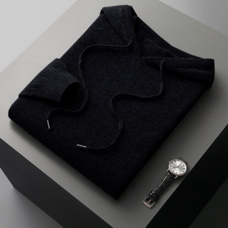 Sudadera con capucha para hombre de lana merina – Edición de otoño Cassiano