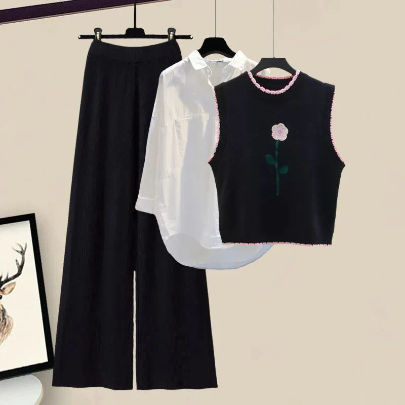Tredelt dame vinteroutfit sæt med cardigan – Marisa