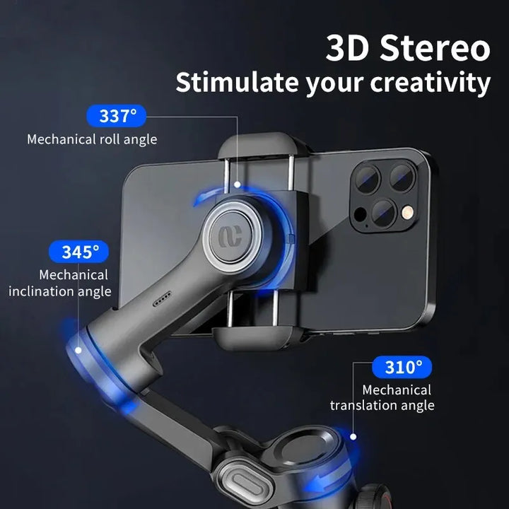3-Axis Smartphone Gimbal Stabilizer with AI Tracking and Face Recognition – Alvion