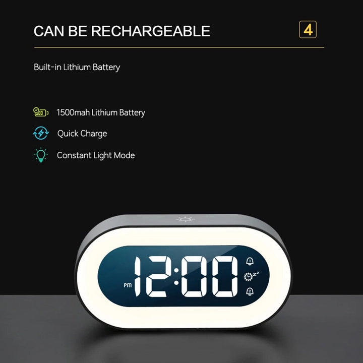 Reloj despertador digital con luz nocturna - Lumino