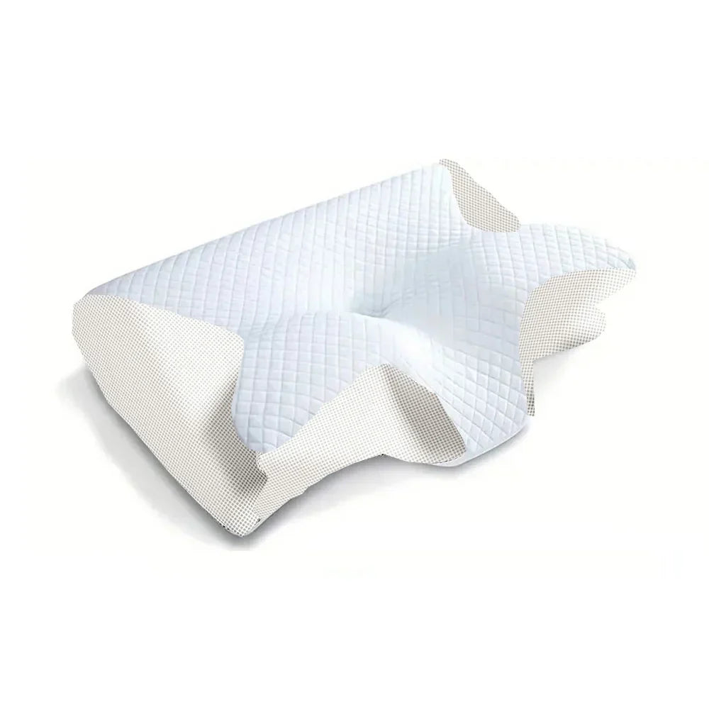 2-in-1 viscoelastic neck support pillow with ergonomic contour design – RestAlign