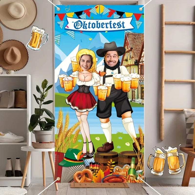 Photo backdrop in Oktoberfest design – Gaudi backdrop Oktoberfest 2026