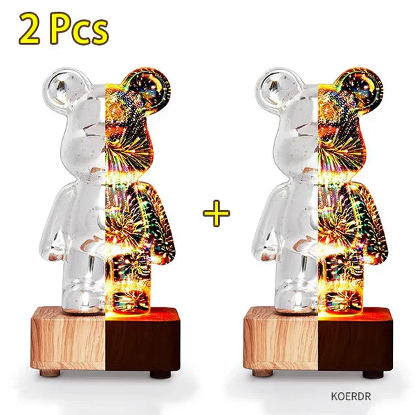 Magical 3D Fireworks Projection Lamp - StarBear