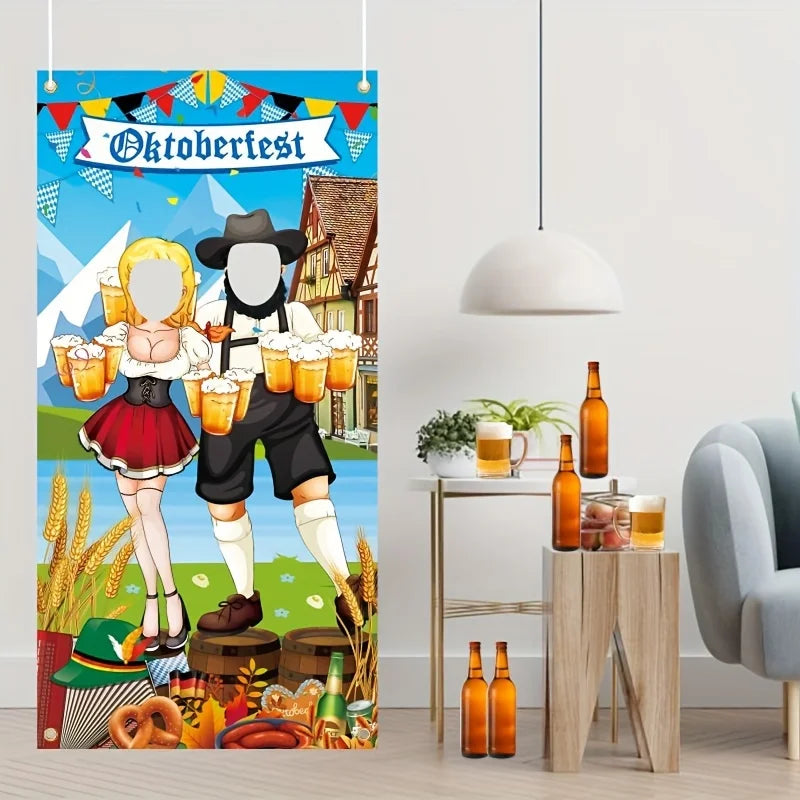 Photo backdrop in Oktoberfest design – Gaudi backdrop Oktoberfest 2026