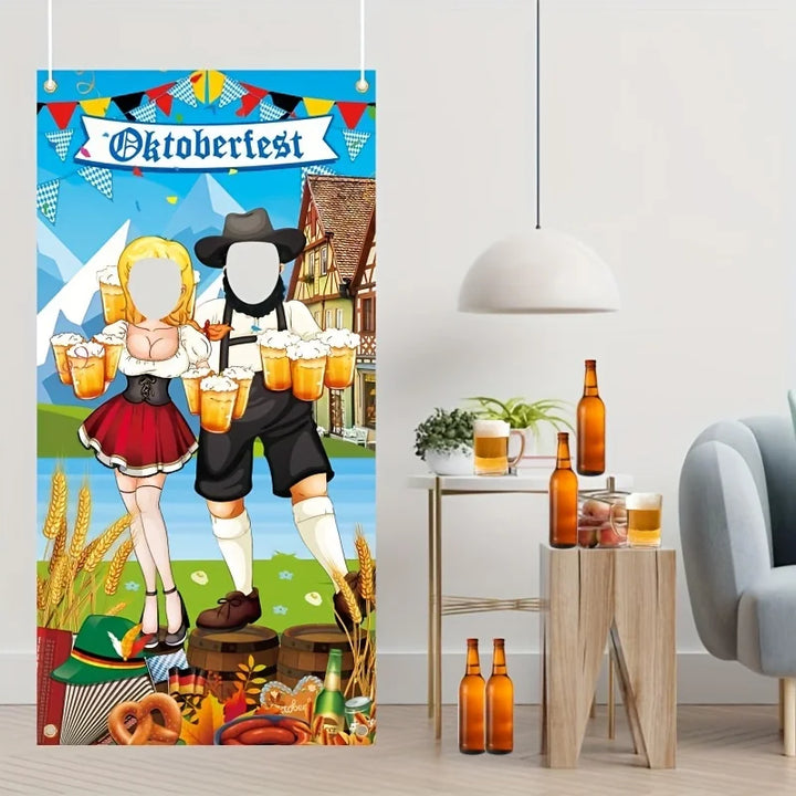 Photo backdrop in Oktoberfest design – Gaudi backdrop Oktoberfest 2026