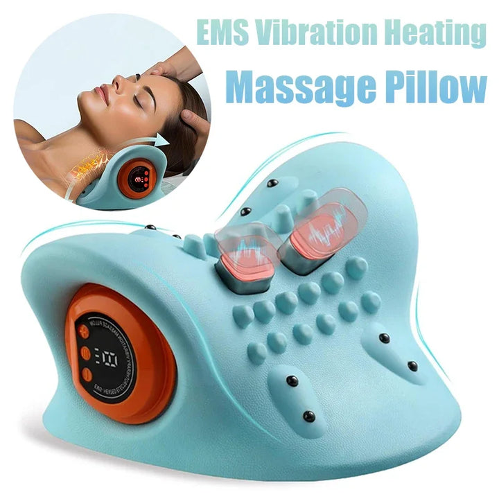 Masajeador eléctrico para cuello y hombros con soporte de tracción – Lyra