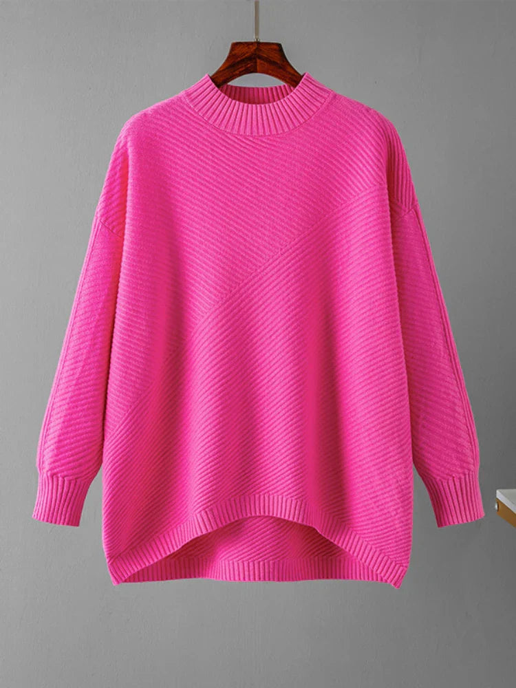Women's Sweater | Classic Plain Knitted Casual Versatile Stylish Comfortable
