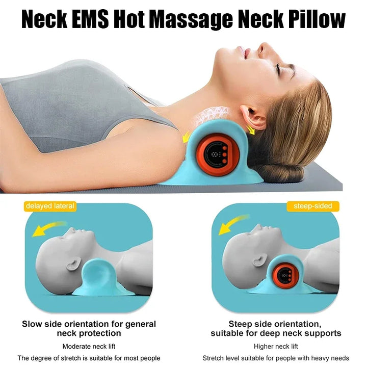 Masajeador eléctrico para cuello y hombros con soporte de tracción – Lyra