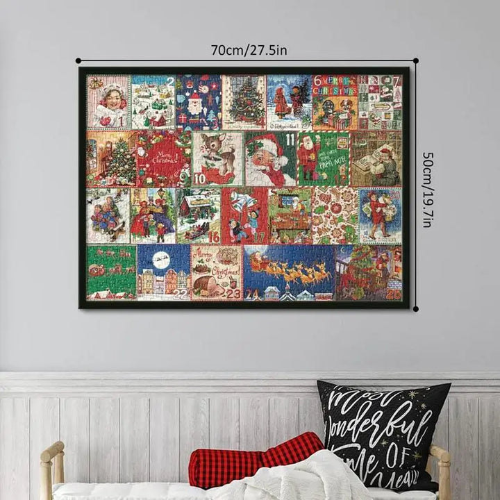 Calendario de Adviento de Rompecabezas - Rompecabezas Festivo