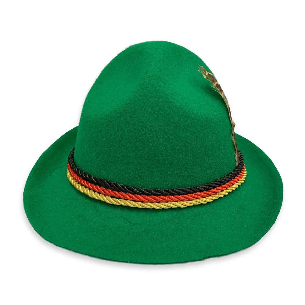 Sombrero alpino con pluma – Amigo de la montaña Oktoberfest 2026