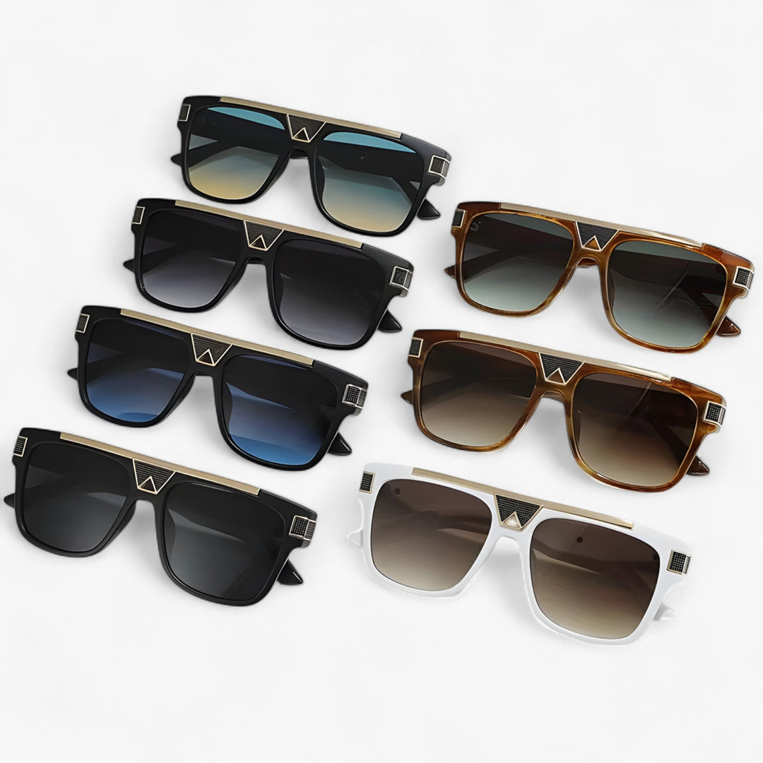 Gafas de sol vintage de piloto con lentes espejadas – Aerion