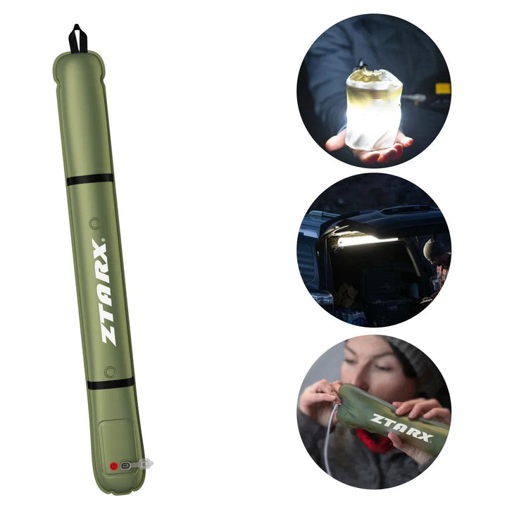 Inflatable Solar LED Tube Lamp – LumiGlow Pro
