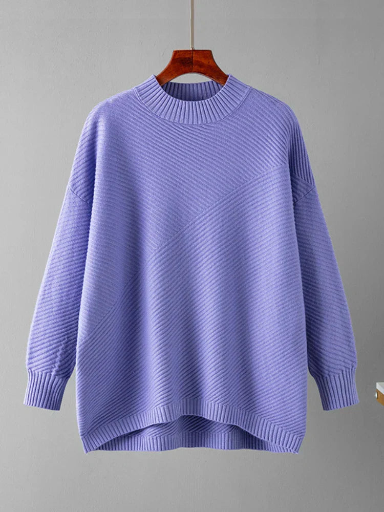 Women's Sweater | Classic Plain Knitted Casual Versatile Stylish Comfortable
