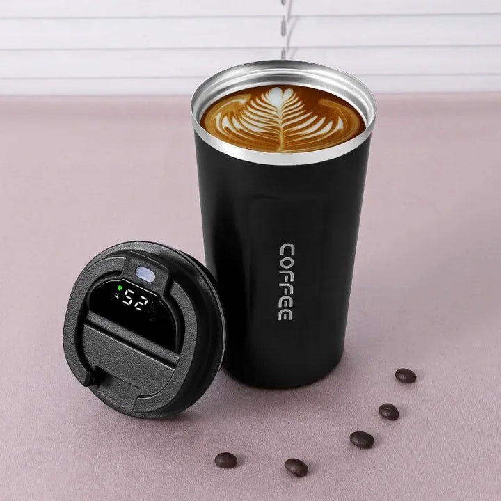 Stainless Steel Thermos Mug with Intelligent Temperature Display – TempMate