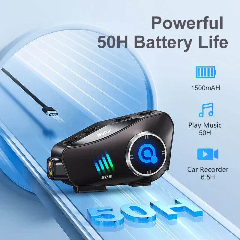 Cámara para casco de motocicleta Bluetooth 1080P HD impermeable – ApexRide