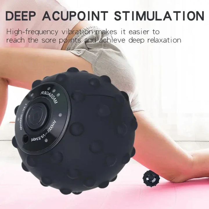 4-Gang Vibration Massage Ball with Heat Treatment and Textured Surface – FlexiRoll