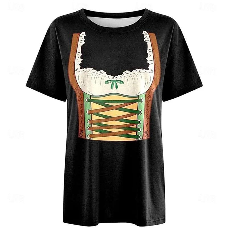 T-shirt in a dirndl look – DirndlShirt Oktoberfest 2026