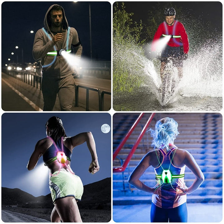 LED-sikkerhetsvest for løpere – ReflectSafe