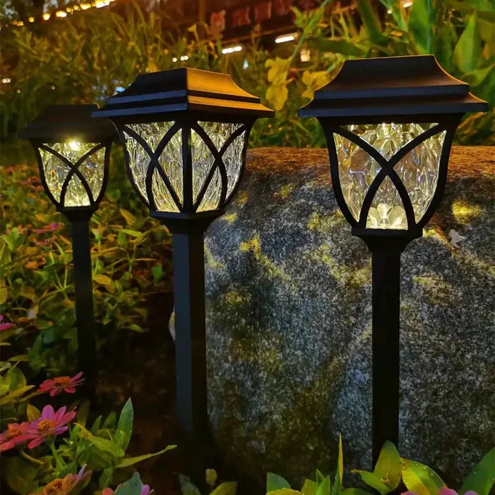 Solar garden lighting with natural charm - LunaGlow