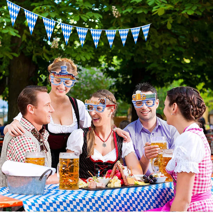 Party glasses set in Oktoberfest design (12-piece) - 1+1 free – Fun Glasses Oktoberfest 2026