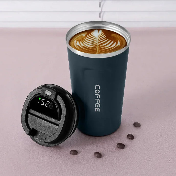 Stainless Steel Thermos Mug with Intelligent Temperature Display – TempMate