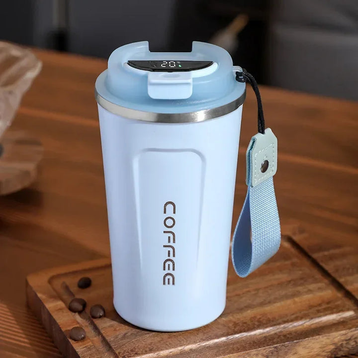 Stainless Steel Thermos Mug with Intelligent Temperature Display – TempMate