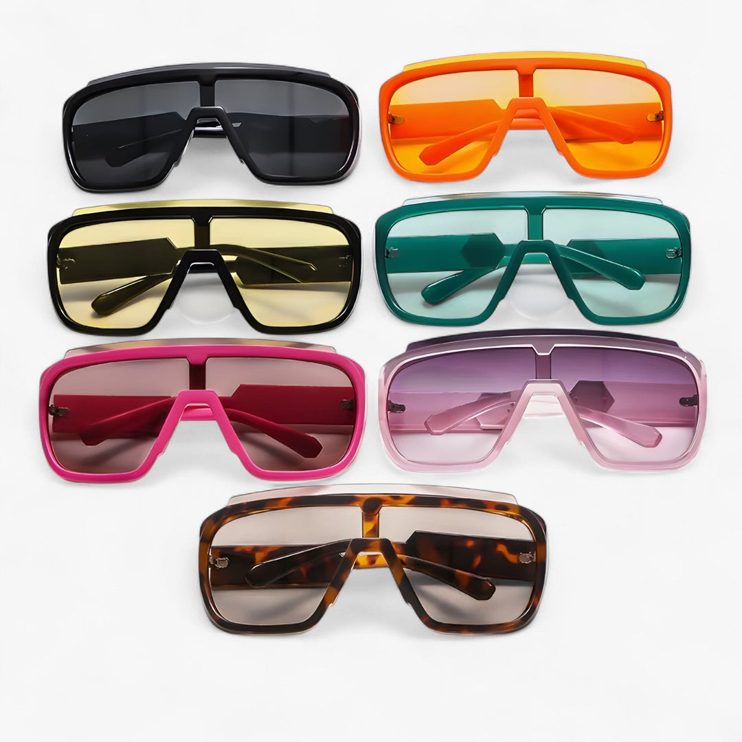 Oversized Monoblock Wraparound Sunglasses – Auron