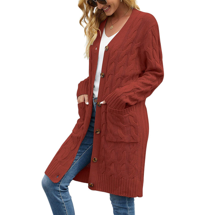 Women's knit cardigan with pockets – Noelle