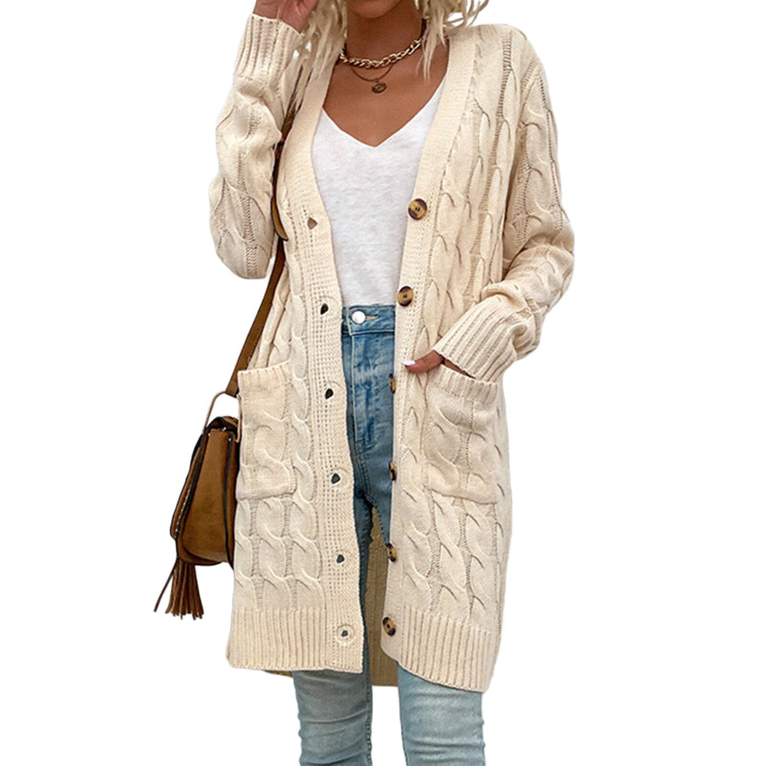 Women's knit cardigan with pockets – Noelle