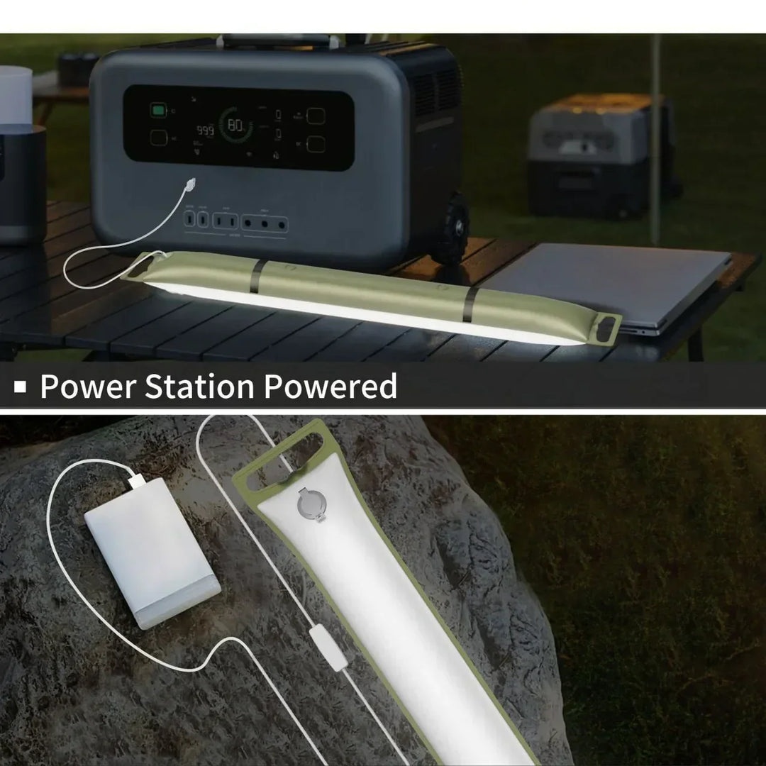 Inflatable Solar LED Tube Lamp – LumiGlow Pro