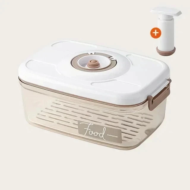 Food Vacuum Storage Box Transparent Container with Hand Pump – FreshLock