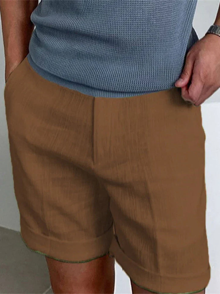 Light men's summer linen shorts with relaxed fit – Jorin
